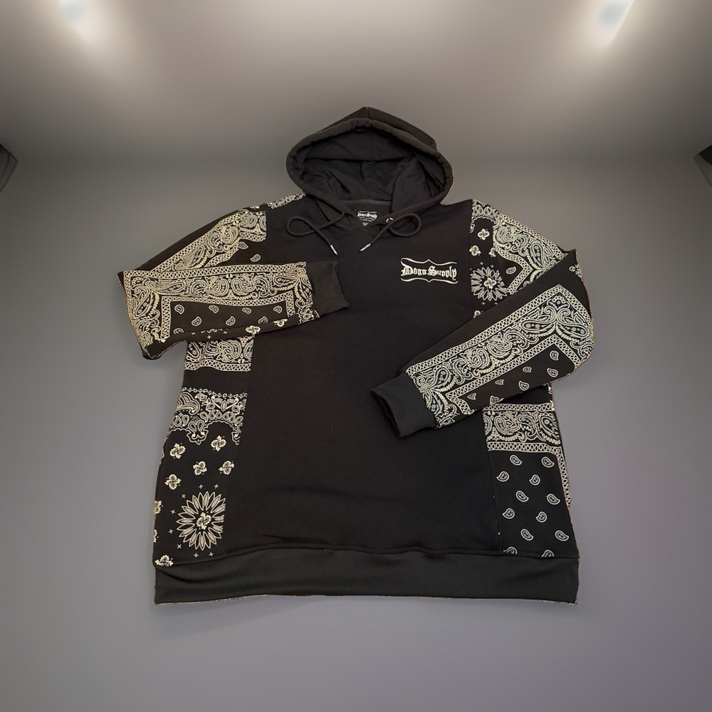 Snoop Doggy Dog Hoodie Mens XL Embroidered Logo West Coast Hip Hop Streetwear